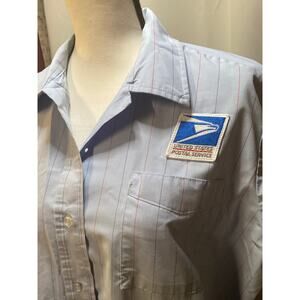 Vintage Brookfield, USPS Striped Shirt Jac, size  XL